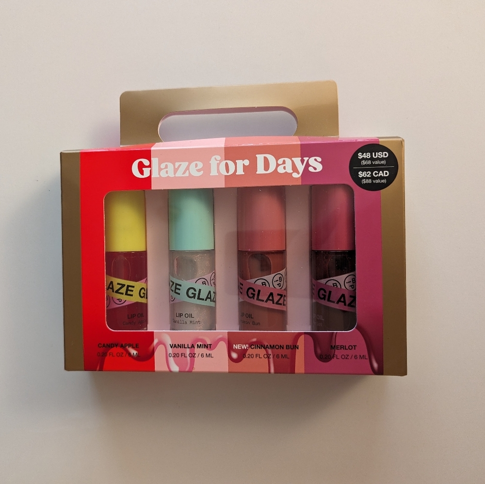 iNNBEAUTY PROJECT / Glaze for Days 4-Piece Lip Oil Set NEW